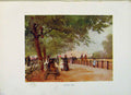 Original Old Antique Print Color C1916 Londond Rotten Row England 20th Century