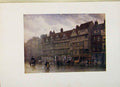 Original Old Antique Print Staple Inn London Color Fine Art C1916 20th Century