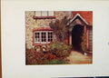 Original Old Antique Print Surrey Porch England World Pictures 1902 20th Century