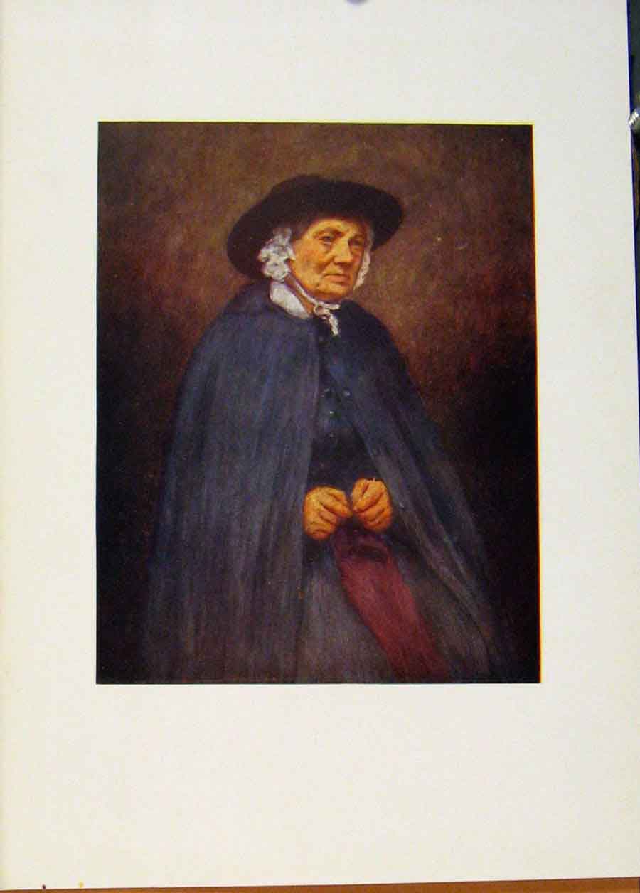 Original Old Antique Print C1902 Welsh Woman England World Pictures 20th Century