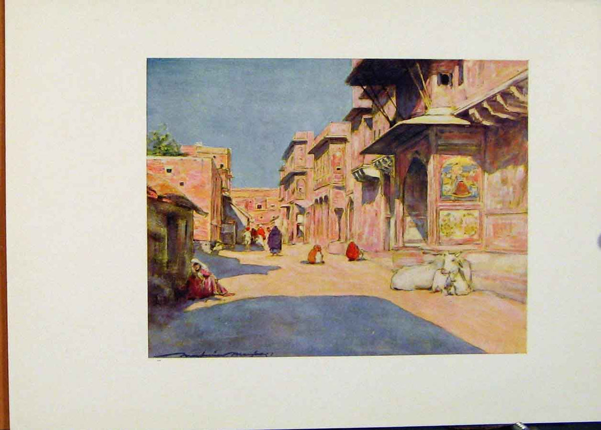 Original Old Antique Print Jeypore India World Pictures Fine Art