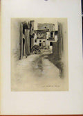 Original Old Antique Print Deserted Houses World Pictures C1902 20th Century