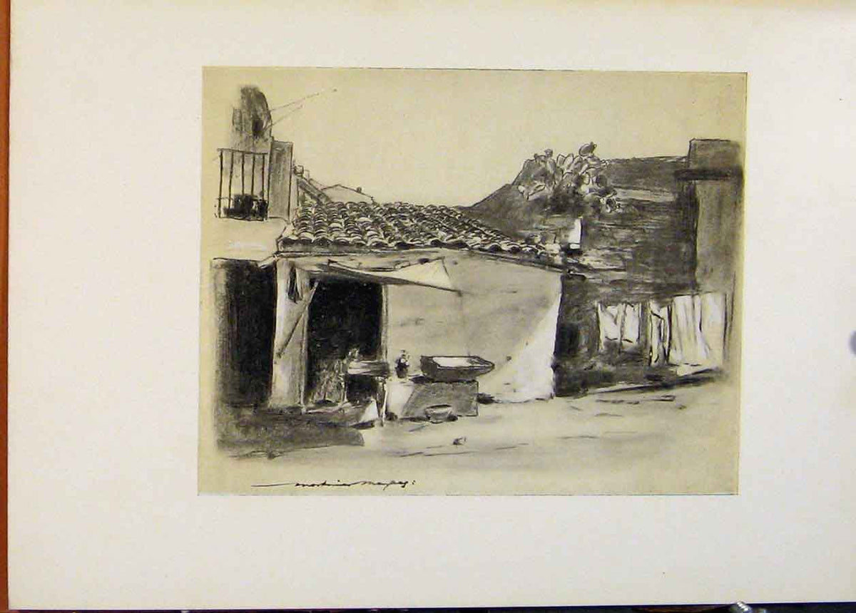 Original Old Antique Print World Pictures On The Outskirts Palermo