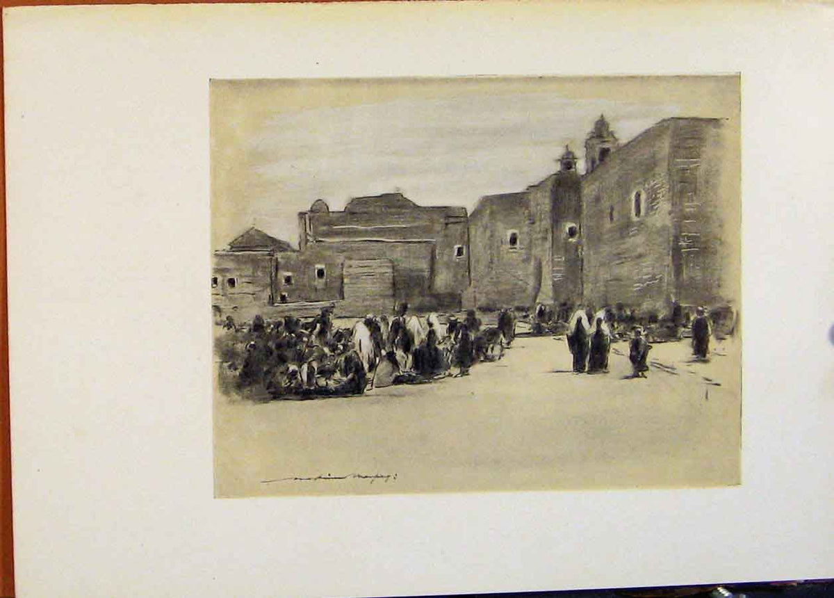 Original Old Antique Print C1902 Bethlehem World Pictures Fine Art 20th Century