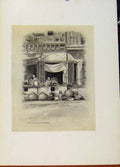 Original Old Antique Print Bazaar At Delhi C1902 World Pictures 20th Century