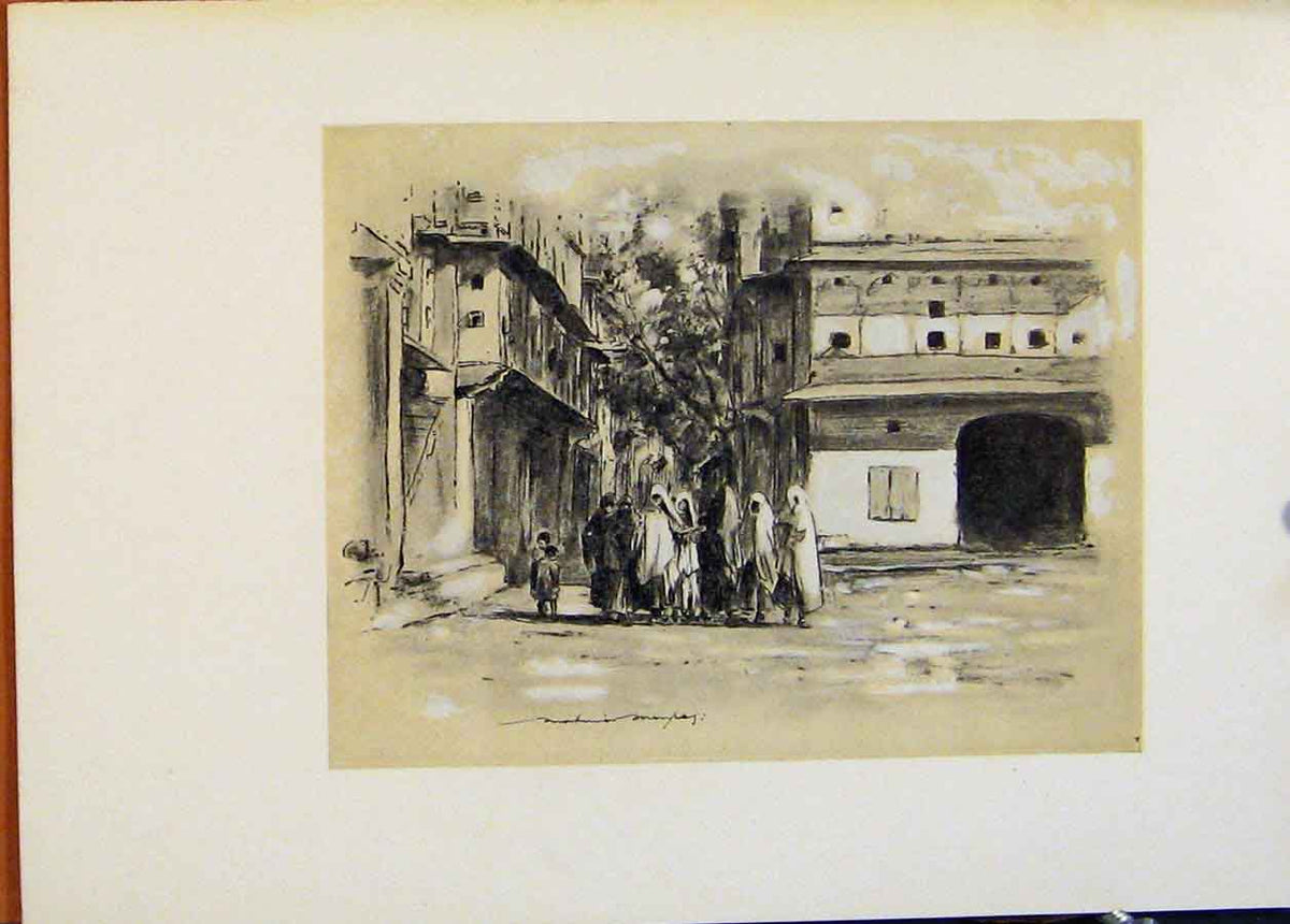 Original Old Antique Print World Pictures Moslem Women C1902 Art 20th Century