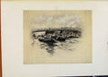 Original Old Antique Print C1902 The Ogara River At Tokio World Pictures 20th