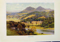 Original Old Vintage Print Abbotsford Beautiful Scotland C1920 20th Century