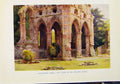 Original Old Antique Print By Haslehurst Dryburgh Abbey Tomb Sir Walter Scott