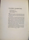 Original Old Antique Print French Art Plaisirs Champetre By Pater