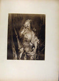 Original Old Antique Print French Art La Voluptueuse Le Maiser Envoye