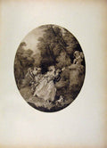 Original Old Antique Print French Art Le Serment Damout By Trinquesse