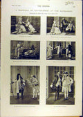 Original Old Antique Print 1897 Haymarket Scenes Marriage Convenience Theatre