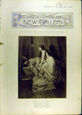Original Old Antique Print 1897 Fine Art Paintings Topham Wetherbee Victorian