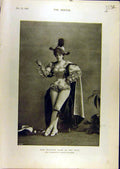 Old Antique Print 1896 Hare Portrait Boy-Blue Funicular Railway Vesuvius 19th