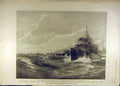 Original Old Antique Print 1898 Spanish Torpedo Boat Flotilla Verdi Villaamil