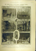 Original Old Antique Print 1907 Roosevelt Shooting Box Horse President 20th