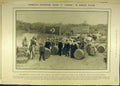 Original Old Antique Print 1906 Jordan Water Shipment Baptism Barrels Holy 20th
