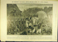 Original Old Antique Print 1906 Natal Witch-Doctors Rites Zulu Funeral Nougoma