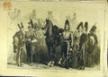 Original Old Antique Print 1855 Cavalry Artillery Reinforcements War Uniforms