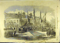 Original Old Antique Print 1855 Order Bath Investiture Stratford Redcliffe 19th