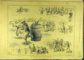 Original Old Antique Print 1883 Naval Military Athletic Alexandria Races Sport