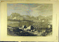 Original Old Antique Print 1873 Excavations Temple Diana Ruins Building 19th