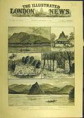Old Antique Print 1885 Sketches Carolione Islands Germany-Spain Strong'S 19th