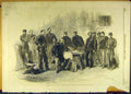 Original Old Antique Print 1861 General Staff Gaeta Siers War Military Victorian
