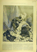Original Old Antique Print 1882 Insurrection Herzegovina Austrian Outpost 19th