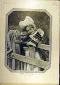 Old Antique Print 1907 Portrait Little Maid Brittany Photo Machin Fashion 20th