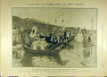 Original Old Antique Print 1906 Navy Battle Flowers Carnival Villefranche 20th