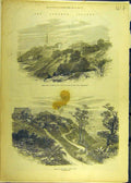 Original Old Antique Print 1872 Andaman Islands Ross Penal Settlement Port-Blair