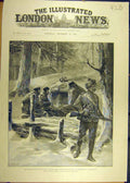 Original Old Antique Print 1888 Black-Mountain Expedition Officers Akhund Baba