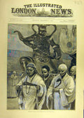 Original Old Antique Print 1884 Buddhist Monks Ku-Shan Monastery Social History