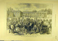 Original Old Antique Print 1873 Grand Trianon Trial Marshal Bazaine Victorian