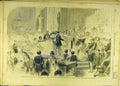 Original Old Antique Print 1858 Marriage King Portugal Proxy Princess Stephanie