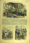 Original Old Antique Print 1849 Ing-Press Boule Office Suchet Insurgents 19th