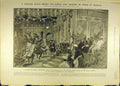 Original Old Antique Print 1906 Prince Princess Wales Madras Dance Khonds 20th