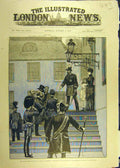 Old Antique Print 1885 Prince Princess Wales Denmark Fredensborg Emperor 19th