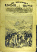 Original Old Antique Print 1872 British Eclipse Expedition India Bekul Sketch