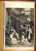 Original Old Antique Print 1884 Montbard Social History India Indian Victorian