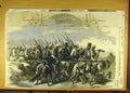 Original Old Antique Print 1859 Tanita Topee Siers Military Troops Victorian