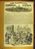 Original Old Antique Print 1853 Magistrate Cutchery Court Oude 19th
