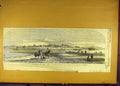 Original Old Antique Print 1846 Phulloor Ferry Sutlej Loodianah Lahore India