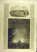 Original Old Antique Print 1865 Surrey County-School Guildford Kilkenny Castle