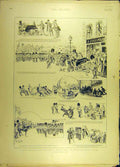 Original Old Antique Print 1898 Fitz-Ooftish Patent Motor-Gun Pott Sketches 19th