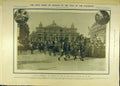 Original Old Antique Print 1906 Civic Pomp London Parisians Lord-Mayor Coachmen