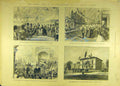 Old Antique Print 1888 Glasgow Queen Royal Visit College Building Station 19th