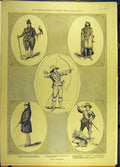 Original Old Antique Print 1878 Royal Sportsmen JamesCharles 11 Henry 19th